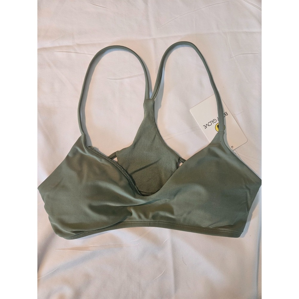 NWT Body Glove Smoothies Alani Swimsuit Bikini Top Size SMALL Cactus Green Top